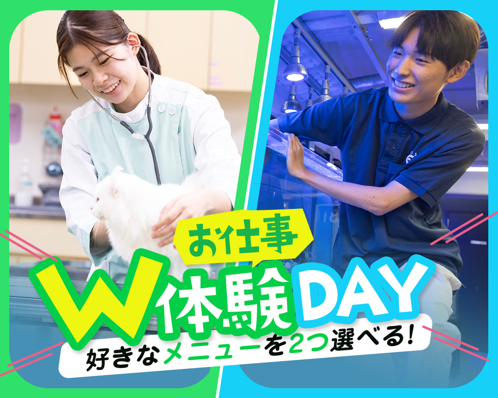 お仕事W体験DAY／大阪ＥＣＯ動物海洋専門学校