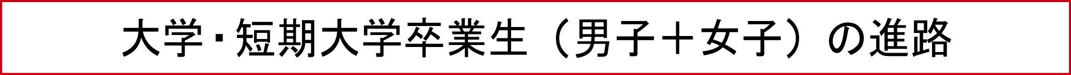 大学・短期大学卒業生の進路 5年間の推移