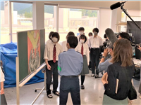 福島県　会津学鳳高校　美術部のみなさん1