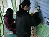 長崎県　上対馬高校　美術部のみなさん2