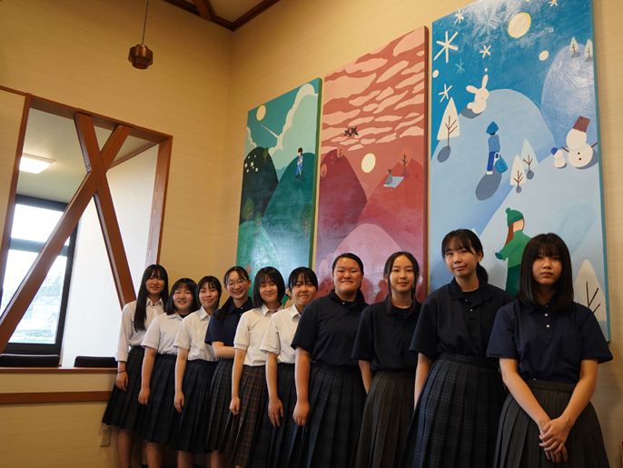 岩手県 北桜(ほくおう)高校 美術部のみなさん2