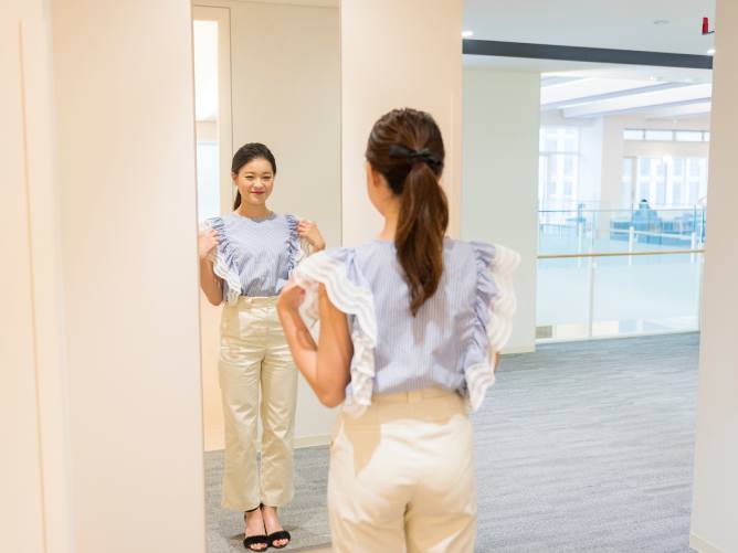 甲南女子大学のパウダールーム