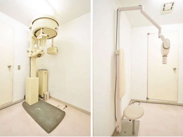 【レントゲン室】診断には不可欠なレントゲン撮影設備があります。